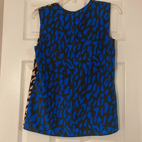 DVF | 100% Silk Print Tank Top. Animal print. Size P. Small - Picture 3 of 7